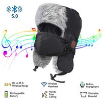 Bluetooth Trapper Hat, Wireless Bluetooth Hunting Hat, Weatherproof Trooper Hat, Wireless Headphone Winter Hat for Fitness Outdoor Sports, Christmas Tech Gifts for Boys Girls Teens Men Women