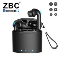 Wireless Bluetooth 5.0 Earbuds with Charging Case IPX5 Waterproof Earphones TWS Stereo Headphones in-Ear Built-in Mic Headset Premium Sound with Deep Bass for Sport Noise Cancelling Long Playtime