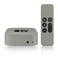 iCarbons Brushed Titanium Skin for Apple TV 4th Gen. / Remote Skin Included 4th Generation