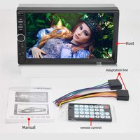 FOLOU Audio Systems Car MP5 Playe - Double Din, Bluetooth Audio and Calling, 7 Inch Double 2 Din Screen, MP3 Player, CD, DVD, WMA, USB, SD, Auxiliary Input, AM FM Radio Receiver