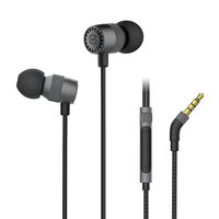 SoundPEATS Hi-Res Wired Gaming Earphones with Hybrid Dual Drivers, Super Audio with Noise Cancelling Stereo Bass, Lightweight Earbuds with Mic for in-Ear Earphones Sports (3.5mm Audio Jack) (Black)