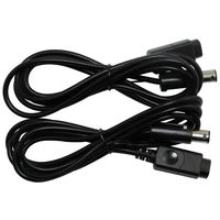 Ruiling 2pcs GamePad Extension Cable for Nintendo GAMECUBE and Wii Controller