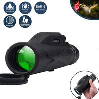 Monocular Telescope,80x100 Zoom Monocular with Bak4 Prism Dual Focus High Power Compact Fully Multi Coated Optical Glass Lens Waterproof Telescope for Hiking Hunting Camping Bird Watching