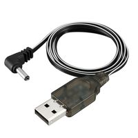uxcell USB Charging Connector Cable 3.5mm DC Elbow for RC 3.6V 250mA Ni-MH Ni-CD Battery