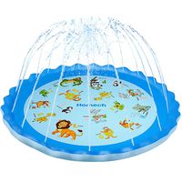 Homech Sprinkler for Kids, Splash Pad, Outdoor Sprinkler Water Toys, Wading and Learning, 68" Kiddie Splash Pad Toys for 2-12 Years Old Baby and Toddler Girls and Boys