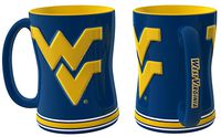 Boelter Brands West Virginia Mountaineers Coffee Mug - 14oz Sculpted Relief