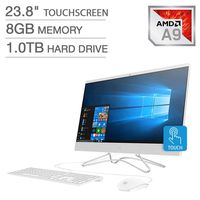 HP HP 23 AIO 2019 23.8" FHD Touchscreen IPS-WLED Backlit Micro Edge Display AIO Desktop Computer