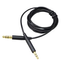 Alitutumao Stereo Jack Cable Replacement Compatible Bose On-Ear 2/OE2/OE2i/QC25/QC35/Soundlink/SoundTrue Headphones (Black)