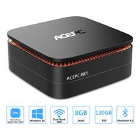 ACEPC AK1 Mini PC Intel Celeron Apollo Lake J3455 Processor(up to 2.3GHz) Windows 10 (64-bit) Desktop Computer[8GB RAM/120GB mSATA SSD/2.4G+5G Dual WiFi/Gigabit Ethernet/4K]