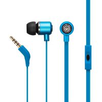 Wicked Audio Panic Earbuds with Metal Housing and Enhanced Bass, (Bluejay)
