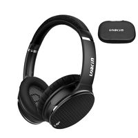 Active Noise Cancelling Headphones,Lobkin Wireless Headphones with Microphone Over Ear Headphones with HiFi Stereo Sound