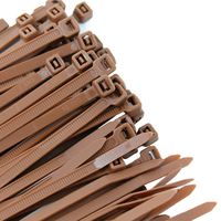 Pro Tie BR11SD100 11.8-Inch Brown Standard Duty Color Cable Tie, Brown Nylon, 100-Pack