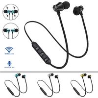 Dirance BT 4.2 Wireless Magnetic in-Ear Sports Stereo Bass Earbuds Earphone Headphone with Mic for Cellphone Tablet Laptop (Black)