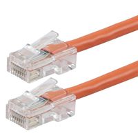 Buhbo 0.5 ft (6-inch) Cat5E UTP Ethernet Network Non Booted Cable, Orange