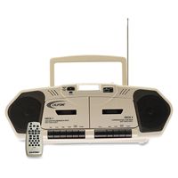 Manual Califone 2395AV02 Multimedia Player,AM/FM,CD,Group Listening Boombox, Beige