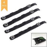 WONDS 4 Pack Plastic New Chassis Hard Drive Rails Black Hard Drive Mounting Rails for Cooler Master PC Accessories