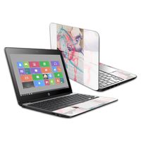Mightyskins Skin Compatible with Hp Chromebook 11 G5 11.6" - Damaged Horses | Protective, Durable, and Unique Vinyl Decal Wrap Cover | Easy to Apply, Remove, and Change Styles | Made in The USA