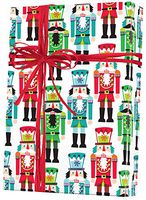 Nutcracker Toy Soldiers Nutcracker Christmas Wrapping Paper Roll, 2 Feet x 20 Feet Christmas Gift Wrap with Nutcracker Soldiers, Made in America, WRAP & Revel® R
