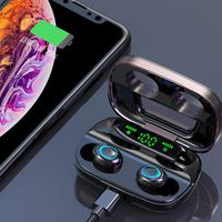 rabate Bluetooth Wireless Headset Waterproof in-Ear Music Earphones with Charging Case Bluetooth Headsets