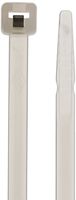 Cable Tie with Stainless Steel Barb, 40 Tensile Strength, 5.5" Length, Natural