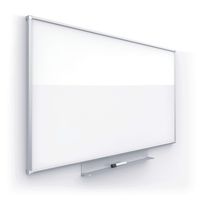 Quartet Whiteboard, Non Magnetic White Board, 39" x 22" Dry Erase Board, Total Erase Silhouette, Wide 16:9 Silver Frame (C3922)