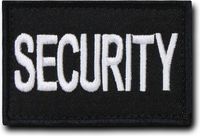 RapDom Security Canvas H&L Velcro-Back Patch [Pack of 2 - Black - 3x2"]