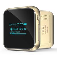 MP3 Player, MP3 Player with Bluetooth 4.2 FM Radio Voice Recorder HiFi Lossless Sound, Mini Portable Digital Shark Clip Music Player for Running Joging Workout Support TWS Earphone up to 128G