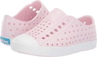 Native Shoes Girls' Jefferson Child Sneaker, Milk Pink/Shell White, 9 Medium US Toddler