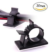 Copapa Adjustable Cable Clips Adhesive Cable Clips, Wire Clips, Car Cable Organizer, Cable Wire Management, Drop Cable Clamp Wire Cord Tie Holder for Car, Office (X-Large, Black)