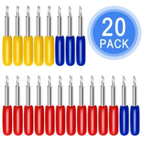 Blades for Cricut 20 PCS, Luxiv Replacement Blade for Cricut Explore Air 2 Air, 10P 45°Blade for Cricut 5P 30°Cricut Replacement Blade for Expression 5P 60° Cutting Blades for Cricut (20 Pack)