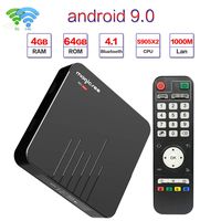 Magicsee Android 9.0 N5 Max TV Box Amlogic S905X2 Quad-core 4GB 64GB Dual WiFi 2.4G+5Ghz Bluetooth 4.1 4K HD Smart Android Box