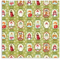 Hallmark - Whimsical Animal Portraits - Christmas Wrapping Paper - One Roll - 45 Square Feet - 18 Feet x 2.5 Feet