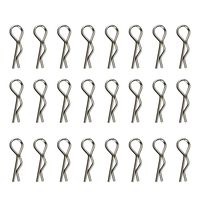 Rucan 100 PCS Apex RC Products Medium RC Car/Truck/Buggy Galvanized Steel Body Clips (1:10)