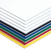Pacon Foam Board, 6 Assorted Colors,  20" x 30", 10 Sheets