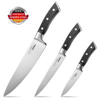 Kitchen Knives Set Chef knives Set - Chef Knife Utility Knife Paring Knife German High Carbon Stainless Steel Floged Blade Ergonomic Handle Cooks Knives