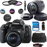 Canon EOS Rebel T6i DSLR Camera with 18-55mm STM Lens + Deal-Expo Essential Accessories Bundle