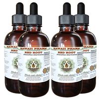 Red Root Alcohol-Free Liquid Extract, Red Root (Ceanothus Americanus) Dried Root Bark Glycerite 4x4 oz