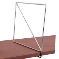 John Sterling Wire Shelf Dividers for Wood Shelving Pair, 8.25-Inch, Chrome