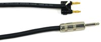 Conquest Sound CS112B 6-Feet Jumbo 1/4-Inch Plug to Double Banana Plug 12 Gauge Speaker Cable