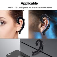 Saying Dolphin-Shaped Portable Bluetooth V5.0 Headphone, Bluetooth Headphone, Wireless Sport Earbud 4 Hours Talking Time HD Microphone Bluetooth Headset One Piece (Black)