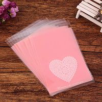 RAYNAG 100 Self Adhesive Cellophane Bags Party Favor Cello Bags for Cookie, Candy, Candle, Soap, Bread, Bakery Poly Bags, Gift Wrap Cellophane Sleeves, 9"x5.1" Large