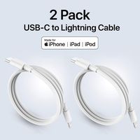 2-Pack) Apple USB-C to Lightning Cable Boxgear for iPhone 11, iPhone 11 Pro, iPhone 11 Pro Max, MFi Certified PD Fast Charging Syncing Cord iPhone Xs, Xs Max XR, X, iPad - use with USB-C PD Charger