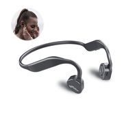 Bone Conduction Headphones Bluetooth V5.0 - Vidonn F1 Sports Open Ear Wireless Headset Sweatproof w/Mic - for Cycling Running Driving Gym - Grey