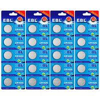 EBL 20 Pack CR1620 CR 1620 3V Batteries Button Coin Lithium Watch Battery Key fob