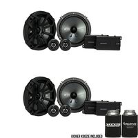 Kicker CSS65 6.5-INCH (160mm) Component System with .75-INCH (20mm) Tweeter, Bundle