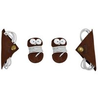 Cord Keeper (Cord Clam) 4-Pack Handmade by Hide & Drink :: Swayze Suede