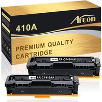 Arcon Compatible Toner Cartridge Replacement for HP 410A 410X CF410A CF410X M477fdw HP Color Laserjet Pro MFP M477fdw M477fnw M477fdn M452dn M452dw M452nw M452 M477 M377dw CF410A CF410X Toner(BK,2PK)