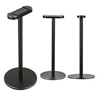 Headphone Stand-Znoble Aluminum Gaming Headset Stand Headphone Holder Headset Holder Headset Hanger Earphone Holder-Black