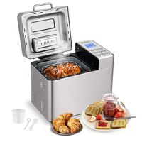Automatic Bread Machine,BestComfort 15 Programs Bread Maker,15 Hours Delay Timer, 15 Hours Delay Timer, 1 Hour Keep Warm (style 1)