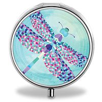 Compact Mini Portable 3 Compartments Travel Medical Medicine Case/Pill Organizer/Pill Box(Hing Hong Pill Case)